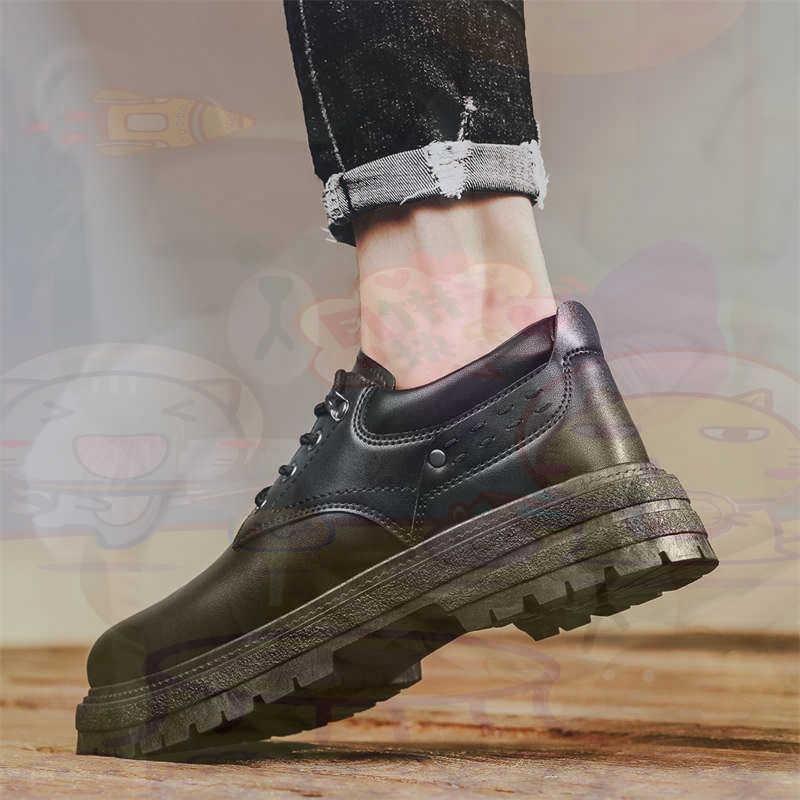 Office Tech Wear - Sepatu Pria Tenis Pelatih Fashion Kulit