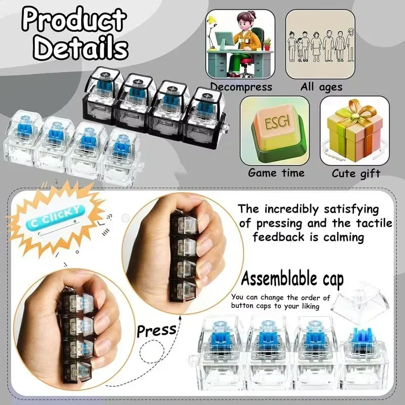 Office Tech And Gadgets - 1 Buah Gantungan Kunci Penghilang Stres