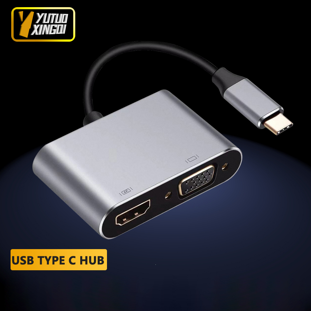 Docking Station Usb C - Kabel Video HD 4K USB Type