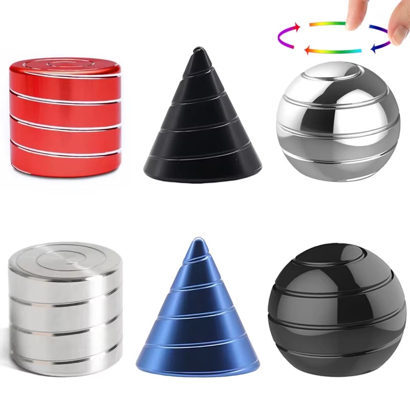 Cool Office Tech Gadgets - Mainan Meja Putar Kinetik Ilusi Optik