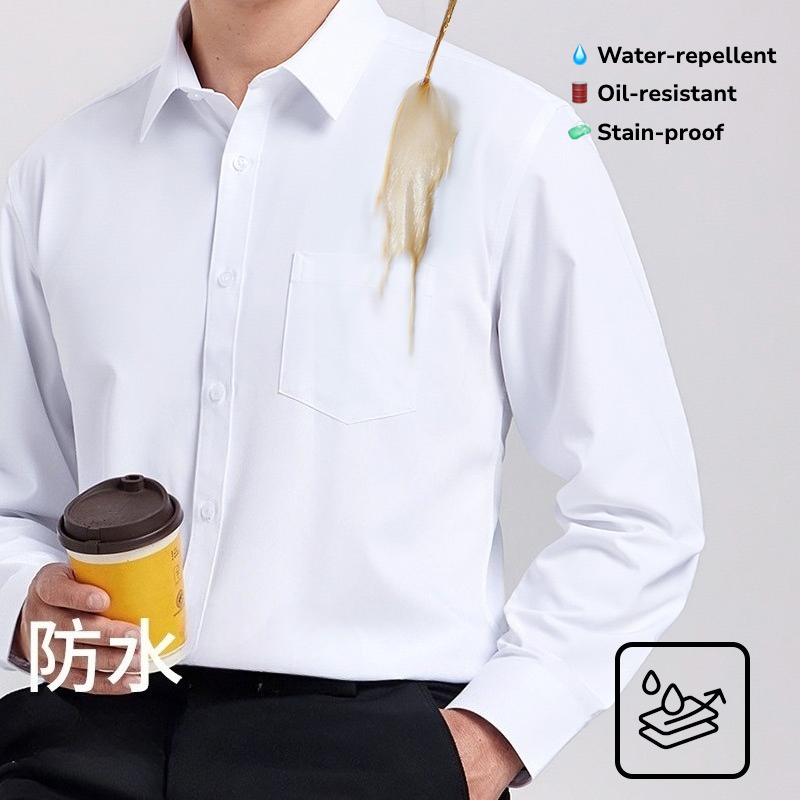 Kemeja Lengan Panjang Pria Tah - Office Tech Wear ulasan dan harga