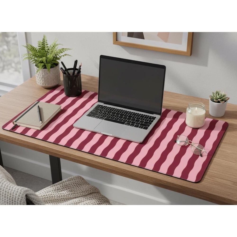 Alas Meja Bergaris Bergelomban - Office Desk Tech Accessories ulasan dan harga