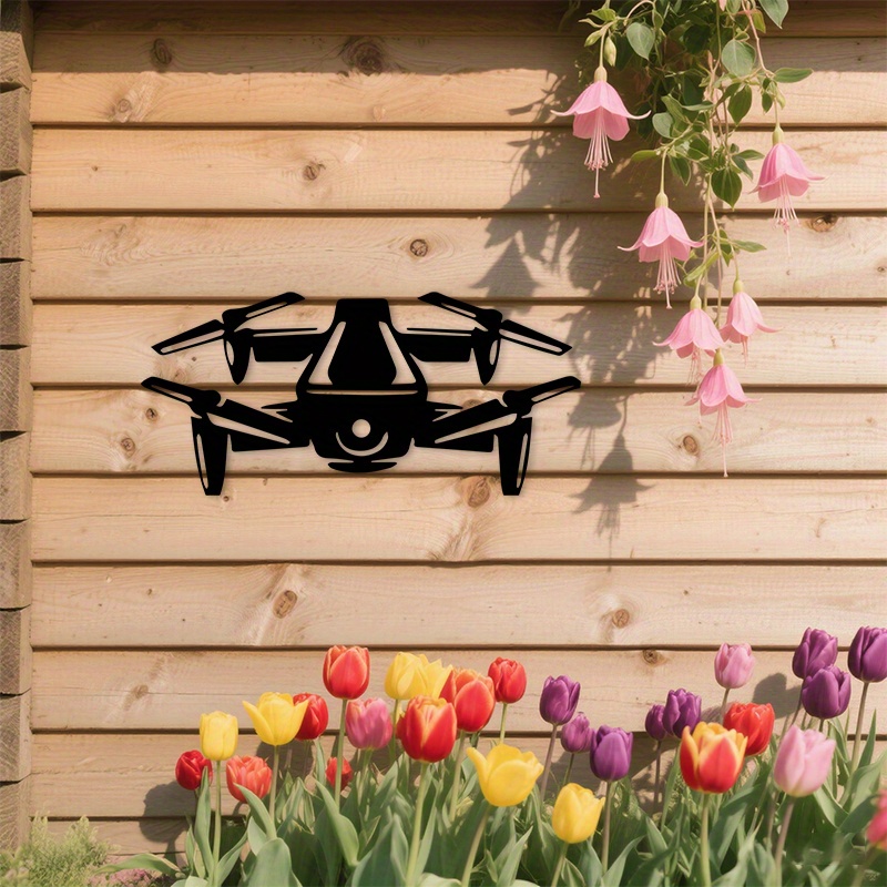 Seni Dinding Logam Siluet Dron - Office Tech And Gadgets ulasan dan harga