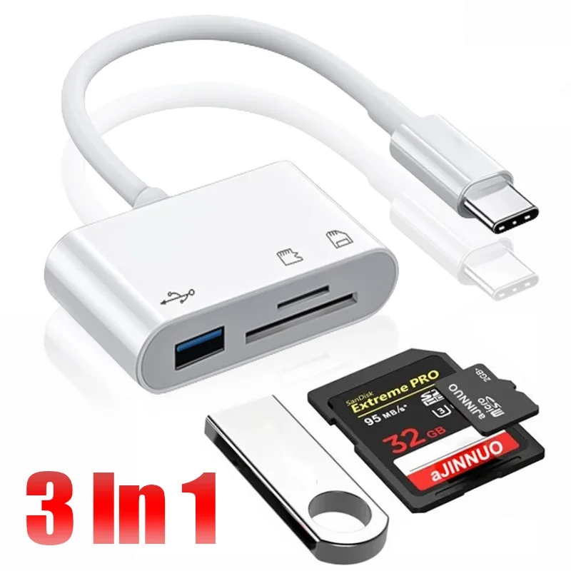 3-in-1, Adaptor Hub Konverter  - Multi Port Usb Hub ulasan dan harga