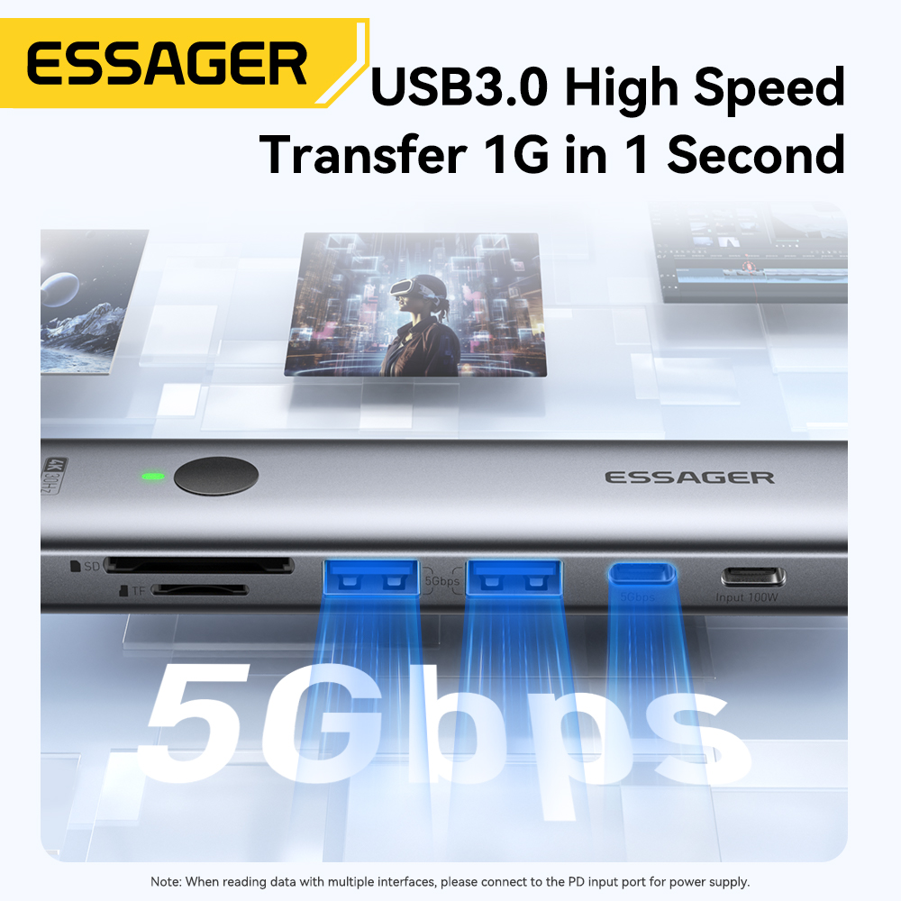 Essager adaptor Multiport USB  - Multi Port Usb Hub ulasan dan harga